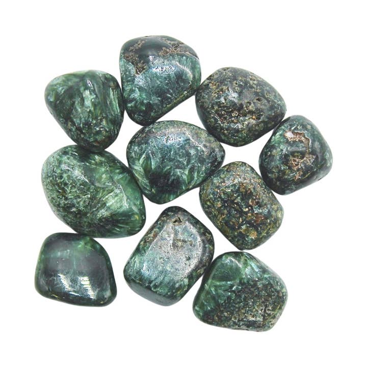 Tumbled Crystal - Seraphinite 1lb for wholesale by Earths Elements Wholesale