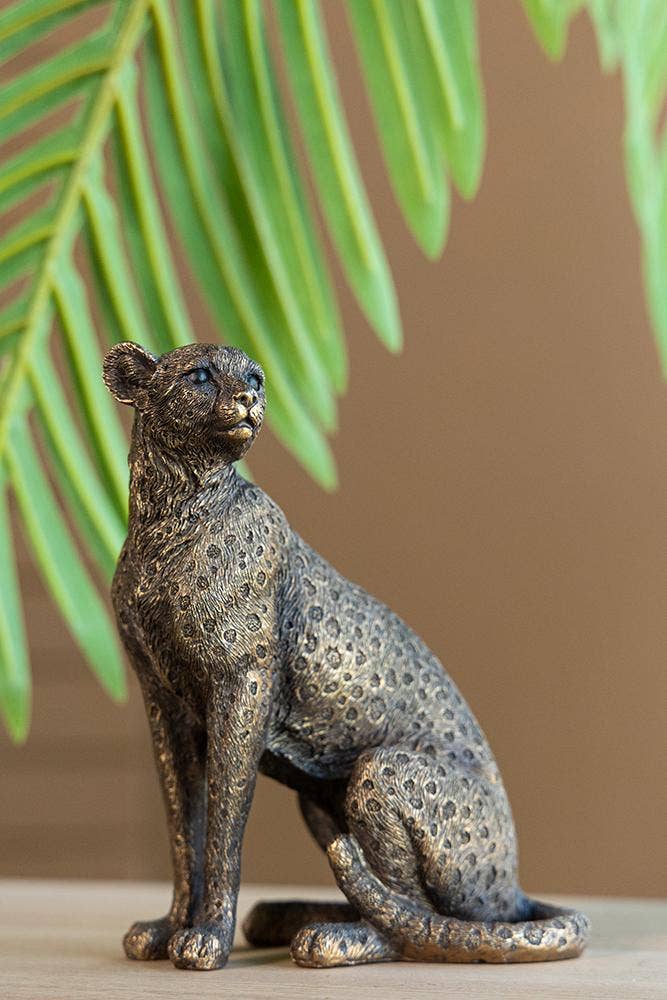 A&B Home Group Inc. - Wholesale Decoratief beeldje - Panter van koper, 15 cm7