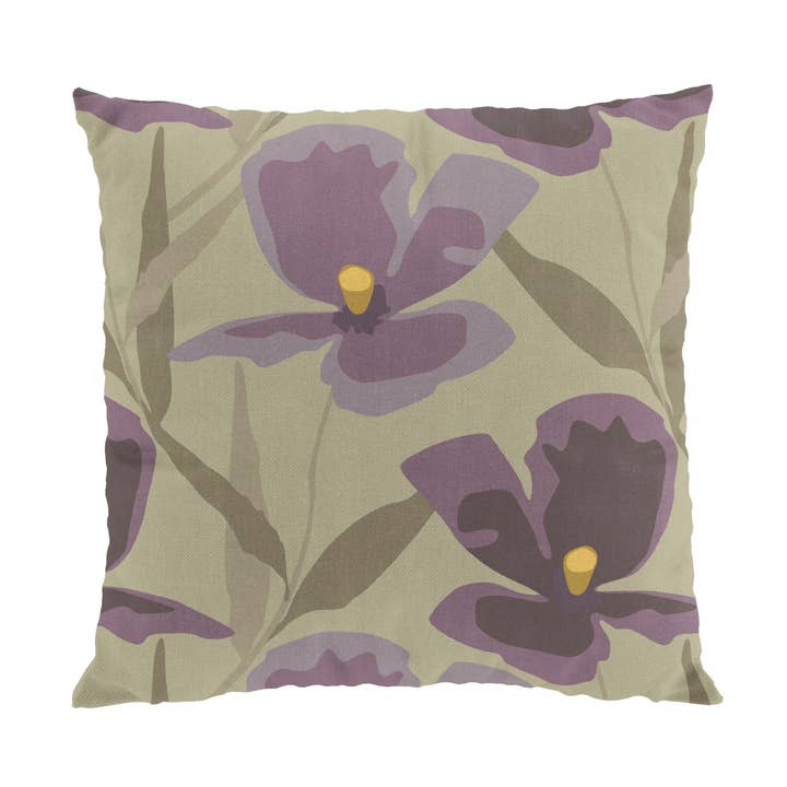 Housse de Coussin Lilas (Culla) en Fleurs pour la vente par Arvidssons Textil