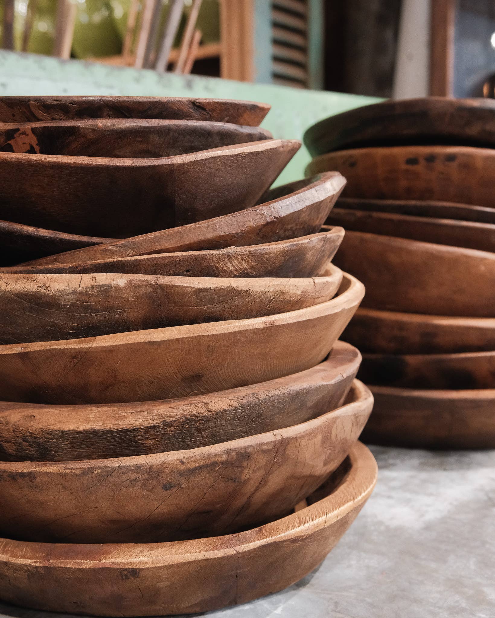 Golden Oldies Antiques - Vente Assiettes/plats/bols de décoration - Bol en bois Paret vintage4