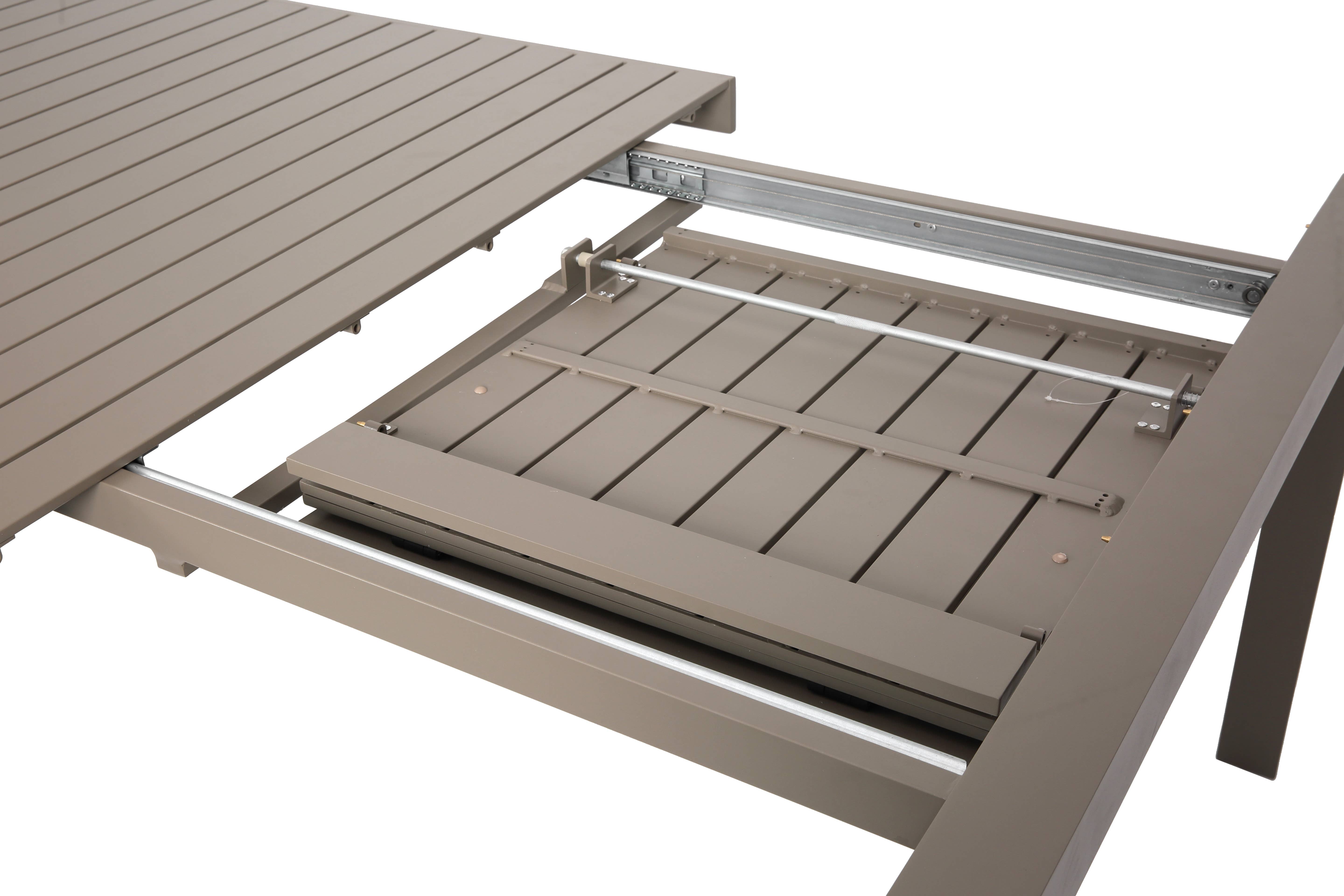 LIFE IS - Wholesale Patio Table - Extendable aluminum table 195/255x100x76.5h dove gray4