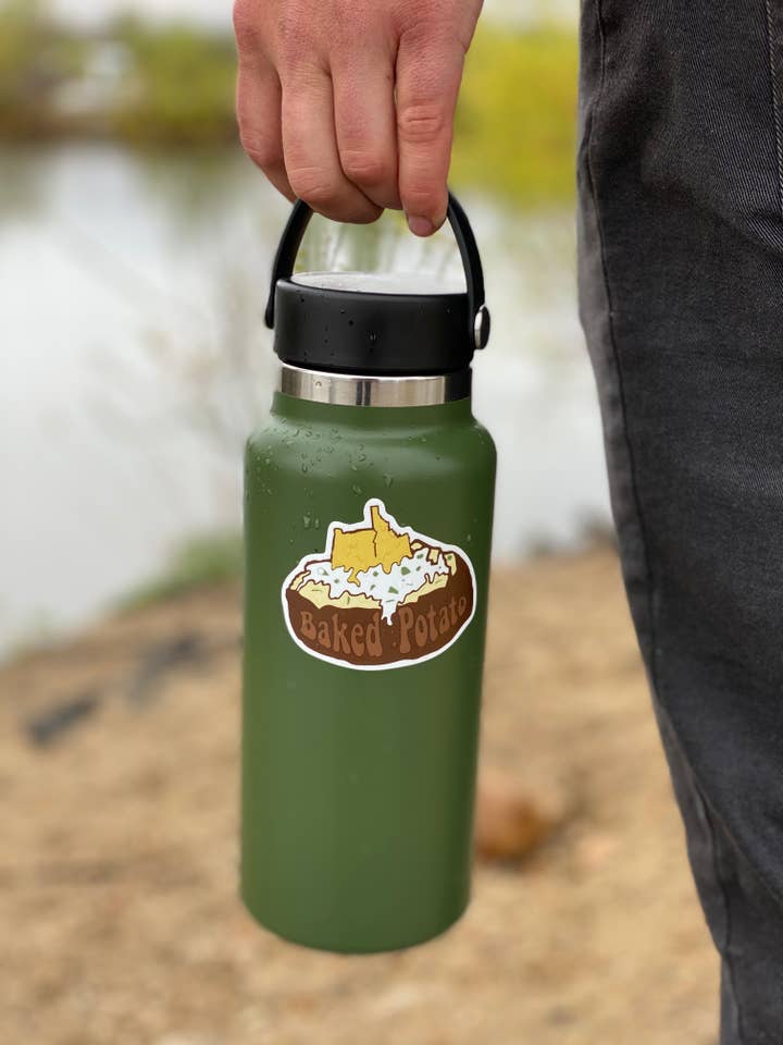 Baked Potato Sticker with Oregon & Idaho Butter for wholesale by Vertigo Vending