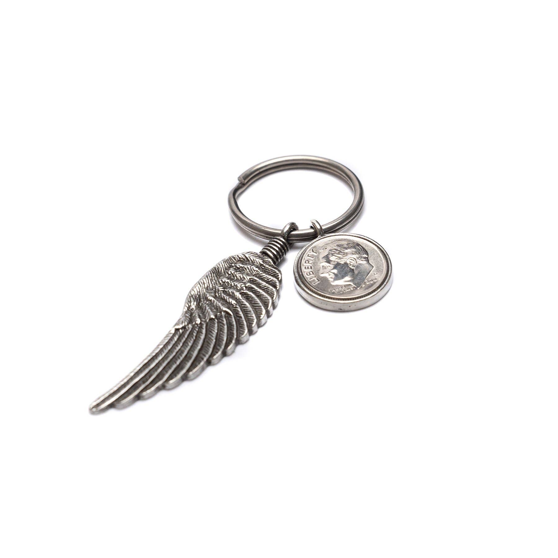 Studio Penny Lane – wholesale Keychain – Unisex – Heavenly Dime Wing Key Chain0