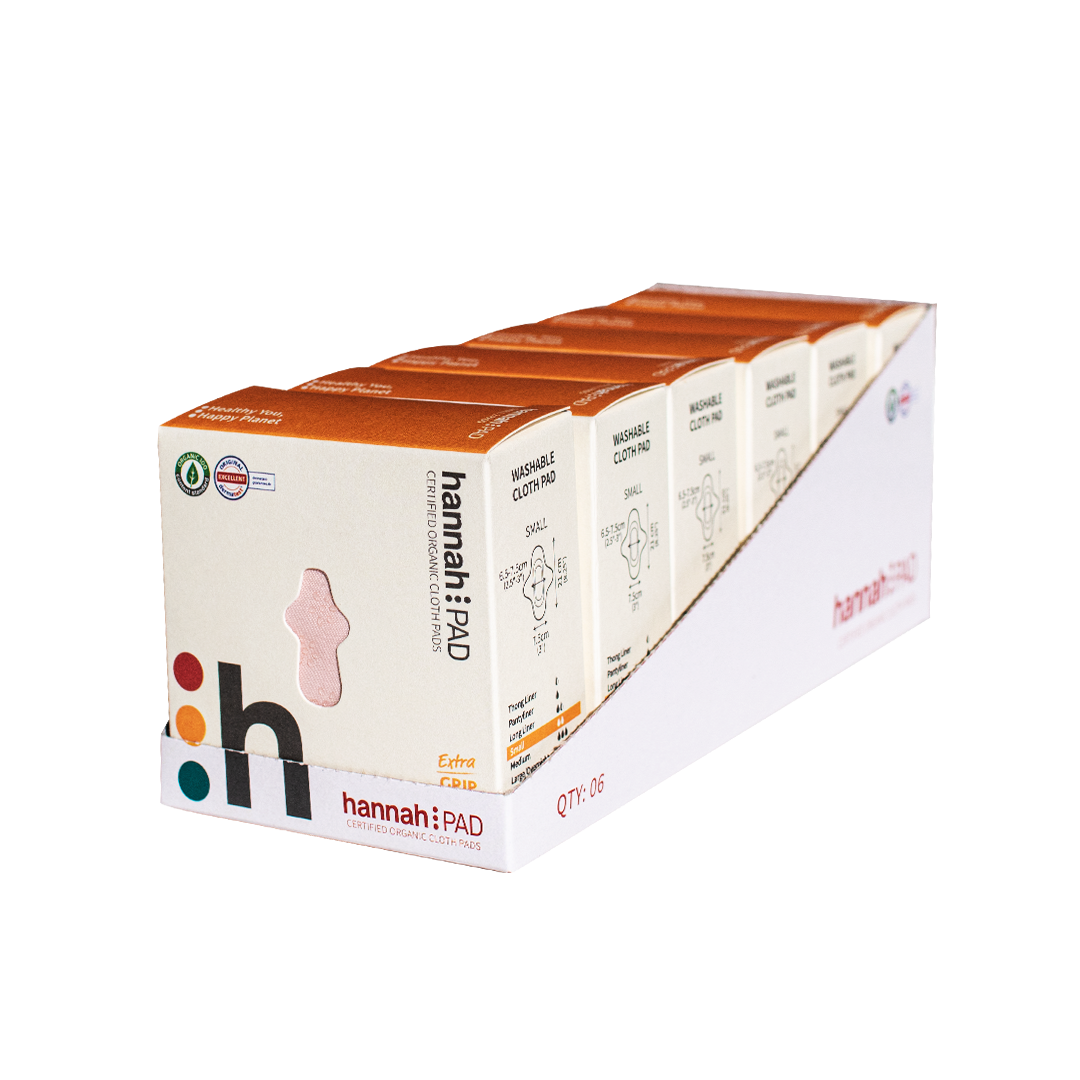 Sabaku Co Distribution - Wholesale Menstrual pad/liner - The Brand hannah - hannahPAD Small (Extra Grip) 2 Pack3