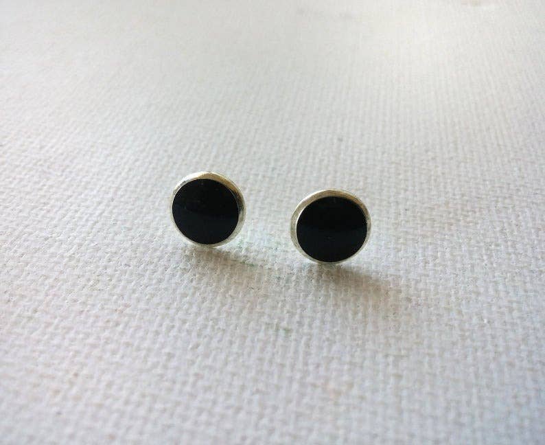 Holey Moley Accessories - Vente Clous d'oreille - Petits clous noirs et argentés