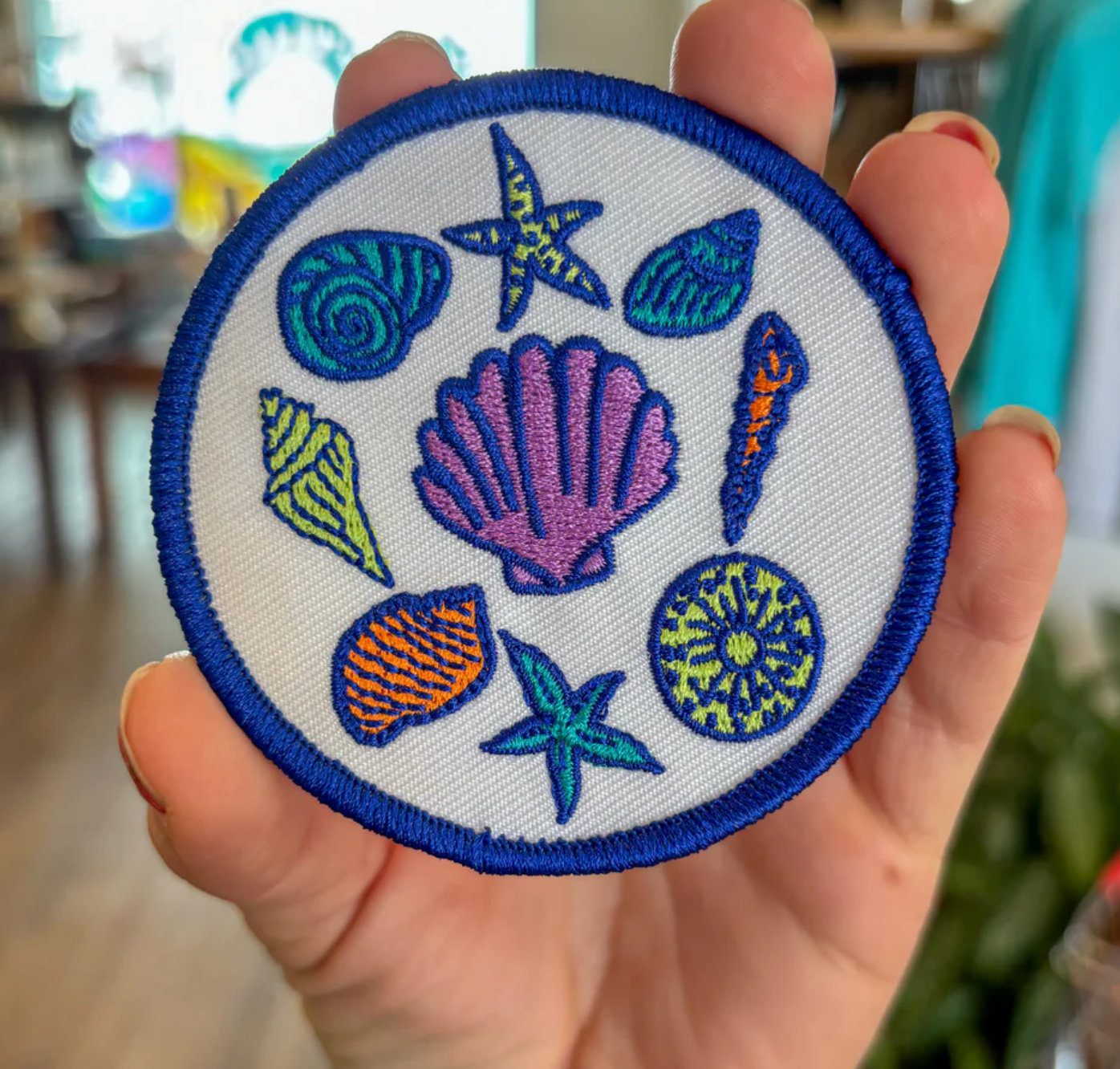 Love Your Mama Studios - Wholesale Patch - Seashells Embroidered Iron On Patch3