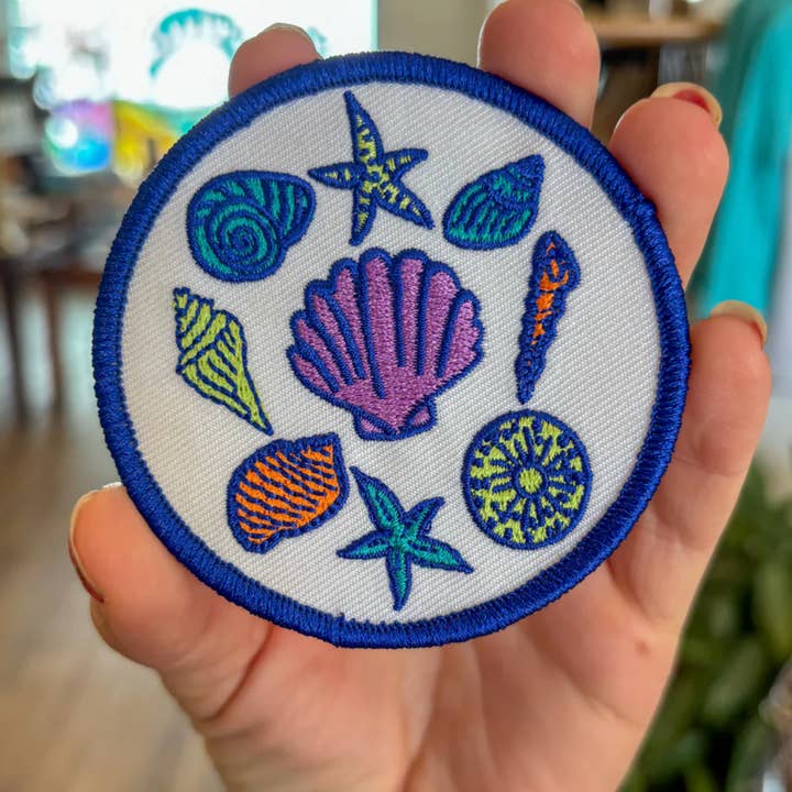 Love Your Mama Studios - Wholesale Patch - Seashells Embroidered Iron On Patch3