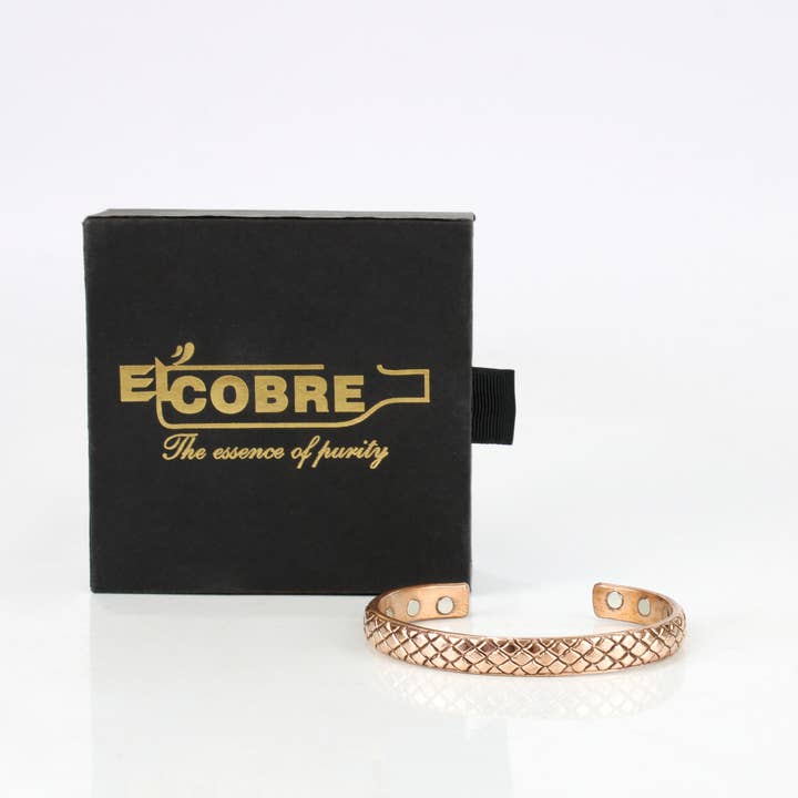 Copper Magnet Bracelet with Gift Box (Design 19) for wholesale by El'Cobre-Ecozonelifestyle