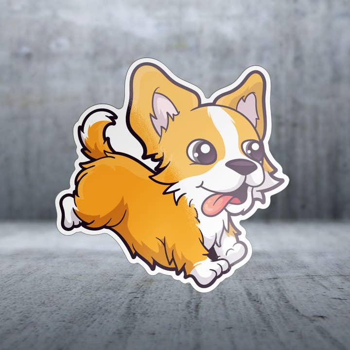Two Feet Treats - Wholesale Sticker - Cartoon Pembroke Welsh Corgi - Sticker