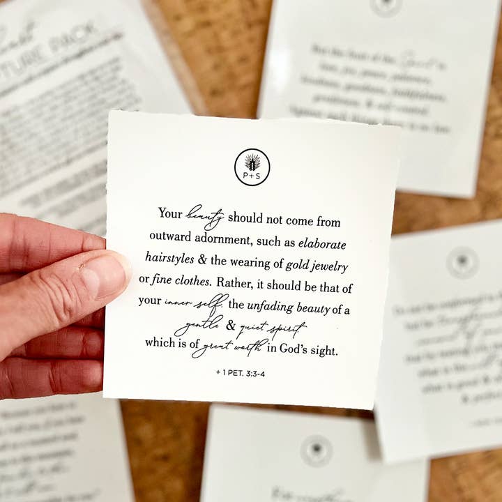 Plains + Simple - Wholesale Sticker - Scripture Pack Window Clings - Heart3