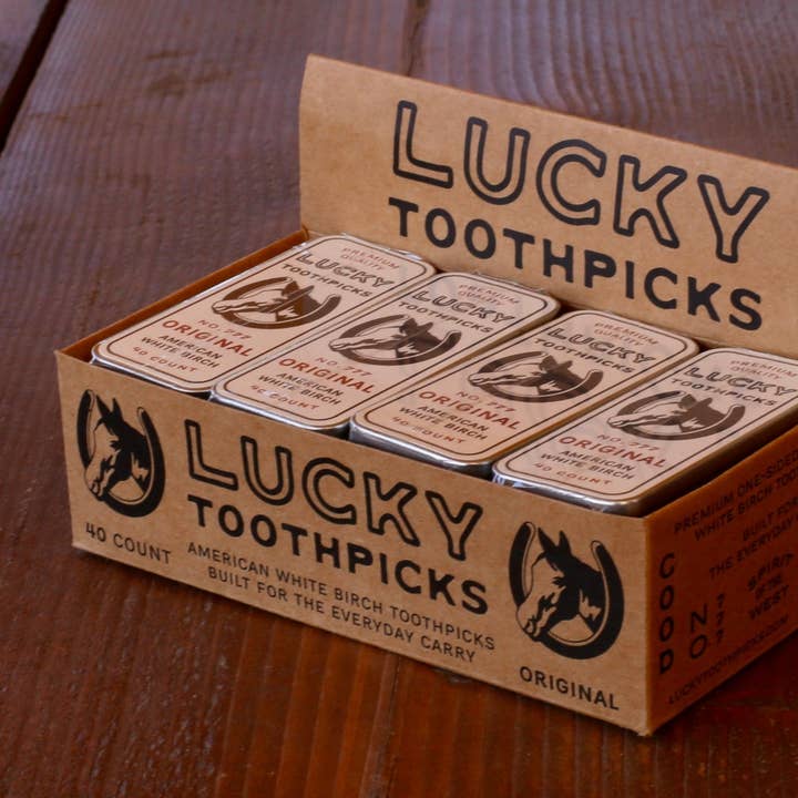 Wholesale Box (16 Tins Per Box) for wholesale by Lucky Toothpicks