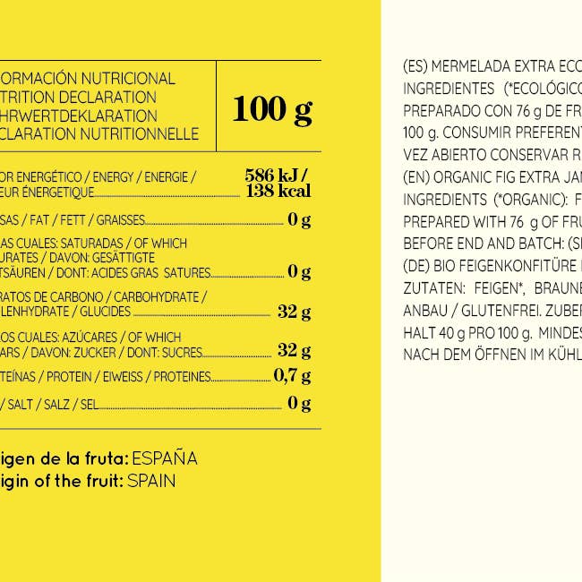 Cortijo de Sarteneja - Vente Confiture/gelée - Confiture de Figues Bio4