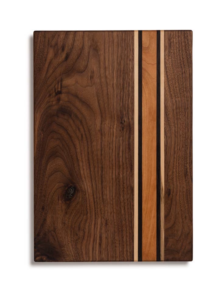 Rectangular Walnut Charcuterie and Cheese Serving for wholesale by Pino Grande Woodworking