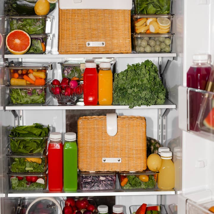 Modern Picnic - Vente Sac/boîte repas - Pochette à Collations en Osier – Pochette d'Été Isolée pour Femmes11