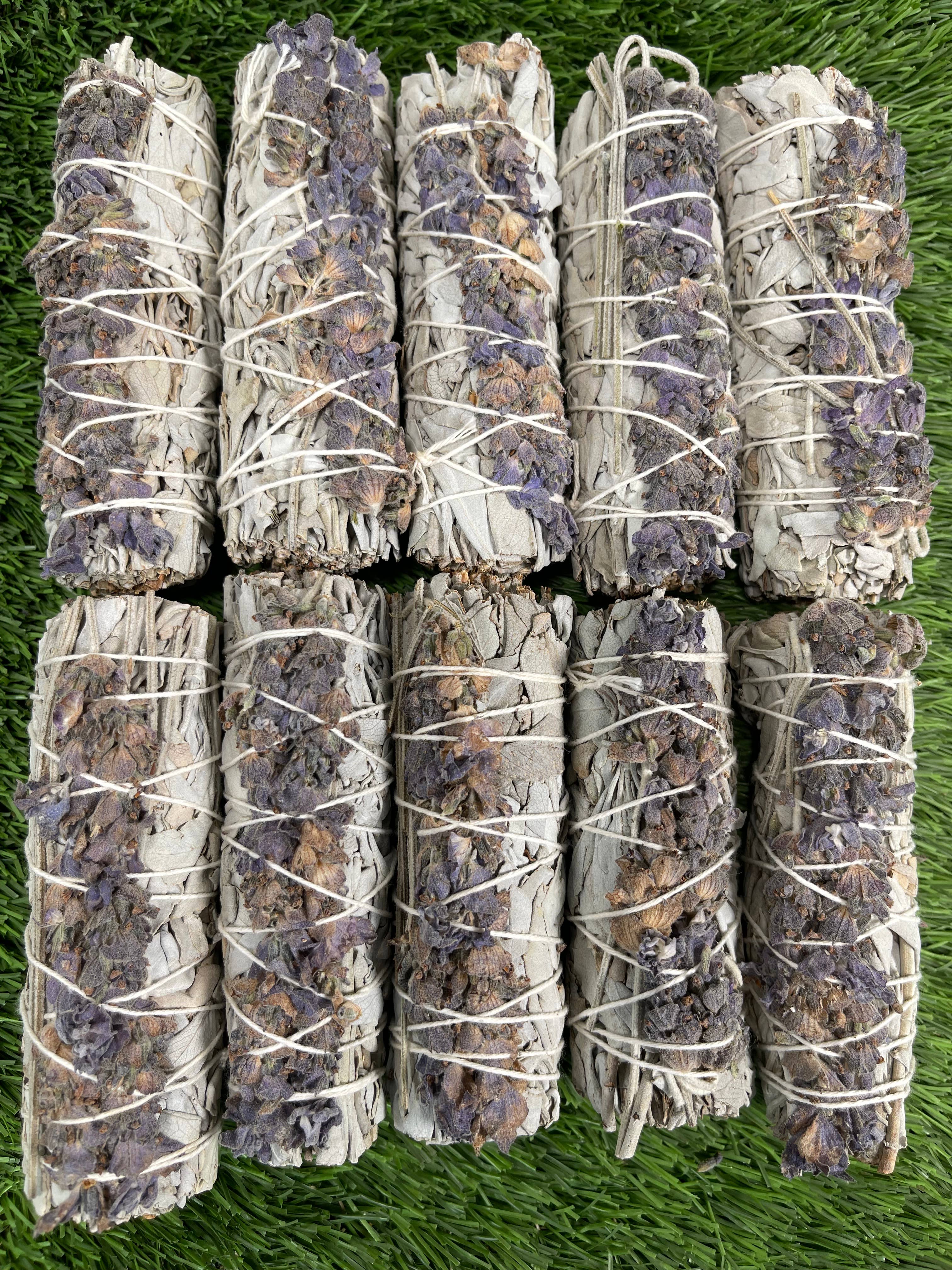 CaNatureLover - Vendita all'ingrosso Salvia - Bastoncini Incenso di Salvia Bianca e Lavanda per Purificazione10