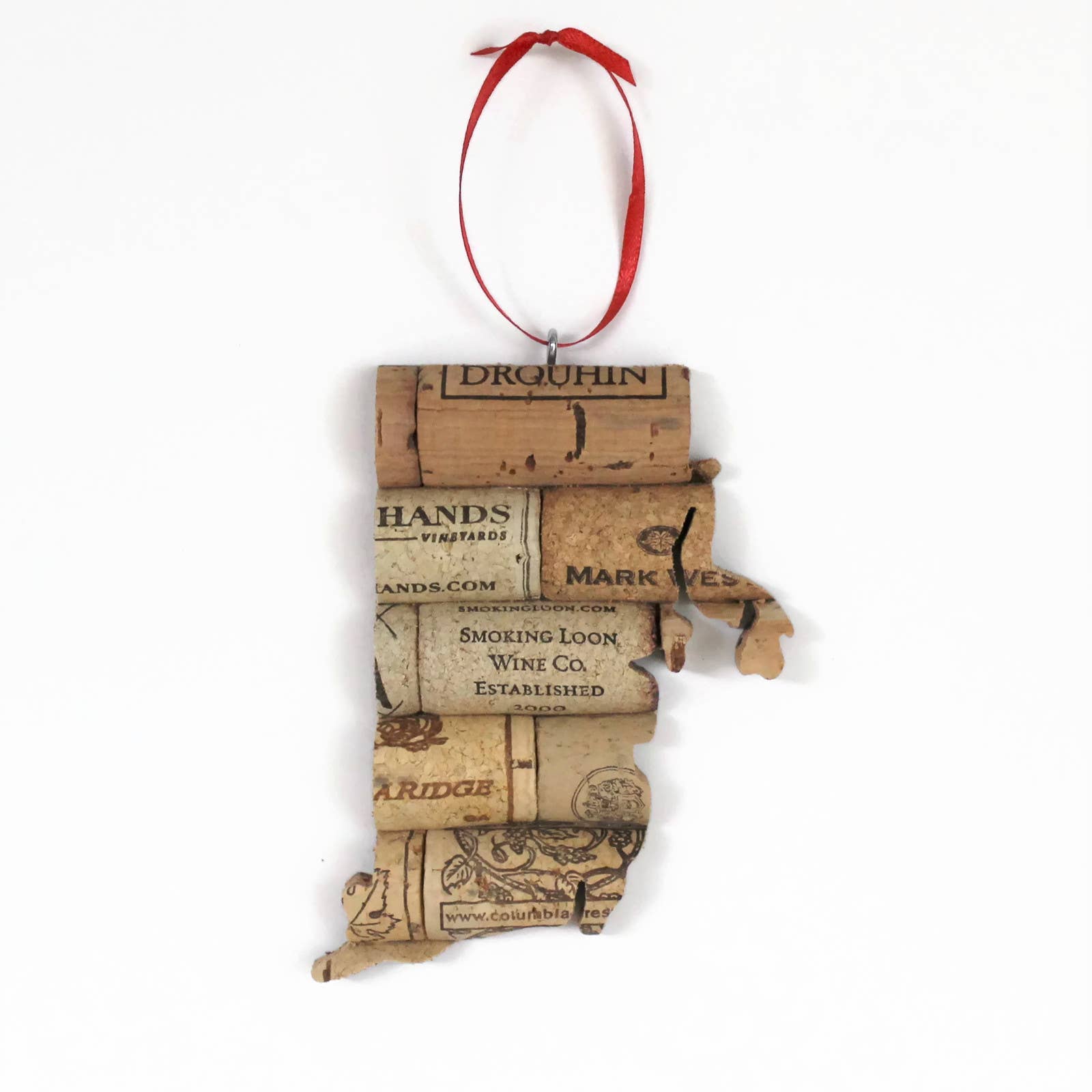 Desert Coastal Studios - Wholesale Ornament - Pick Your State Wine Cork Ornament - Gift for Wine Lover19