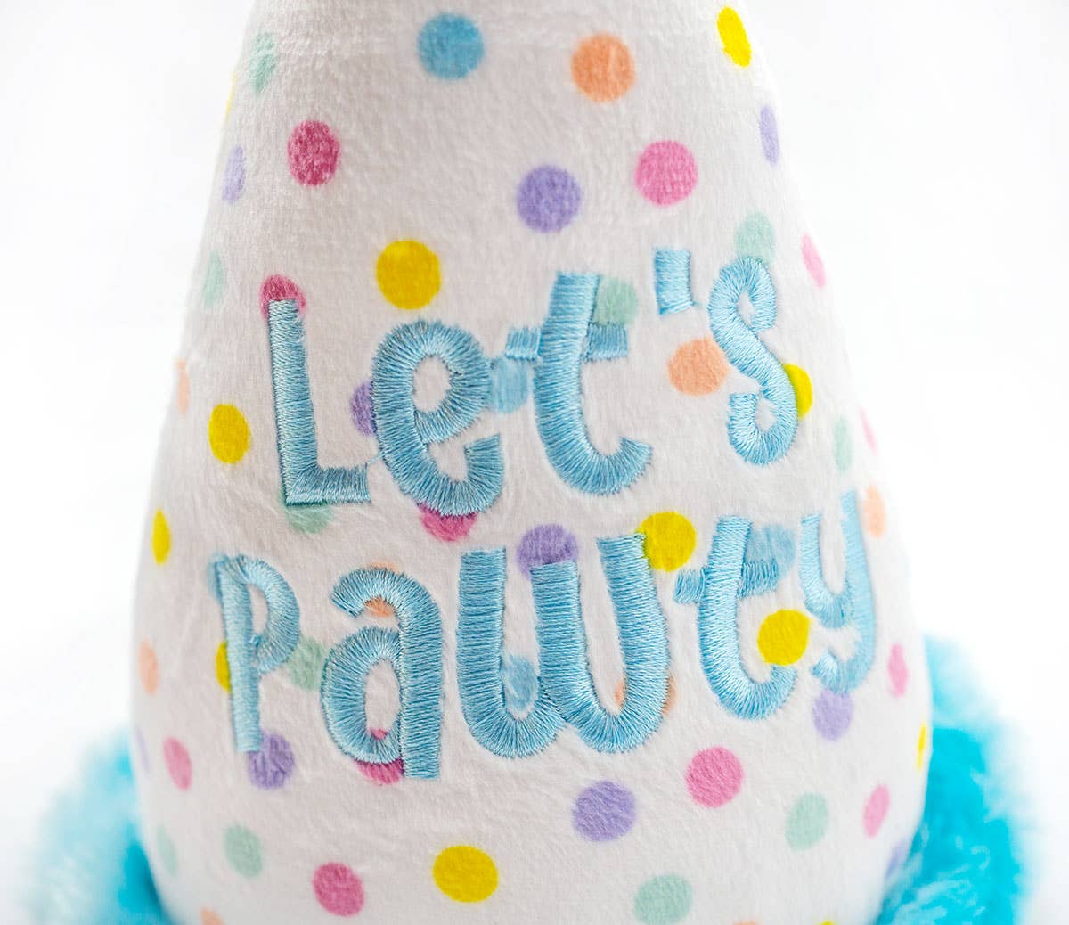 Pet Palette Distribution - Wholesale Pet Plush Toy - Dog - ThoozyPet Birthday Hat Blue Plush Dog Toy 7"2