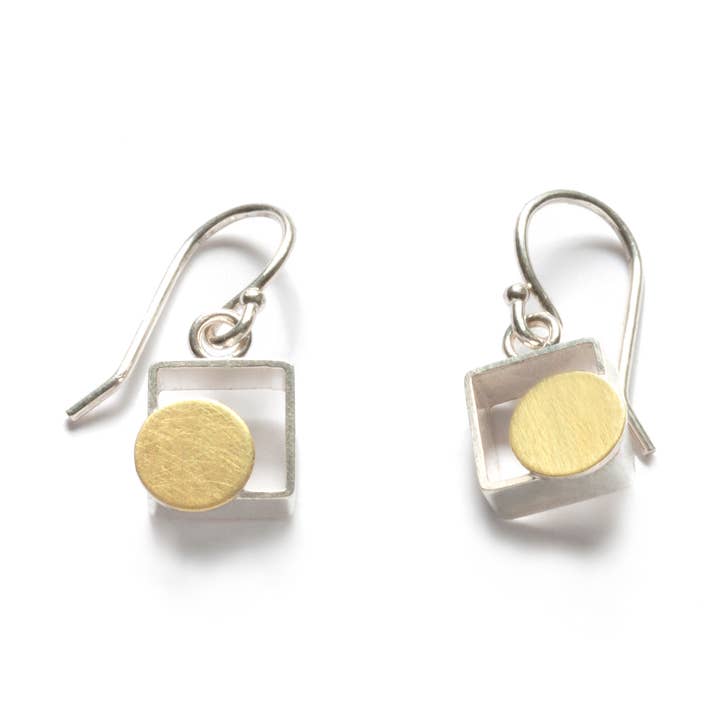 MJ10SE- SMALL Square Earrings, for wholesale by ASHKA DYMEL Studio