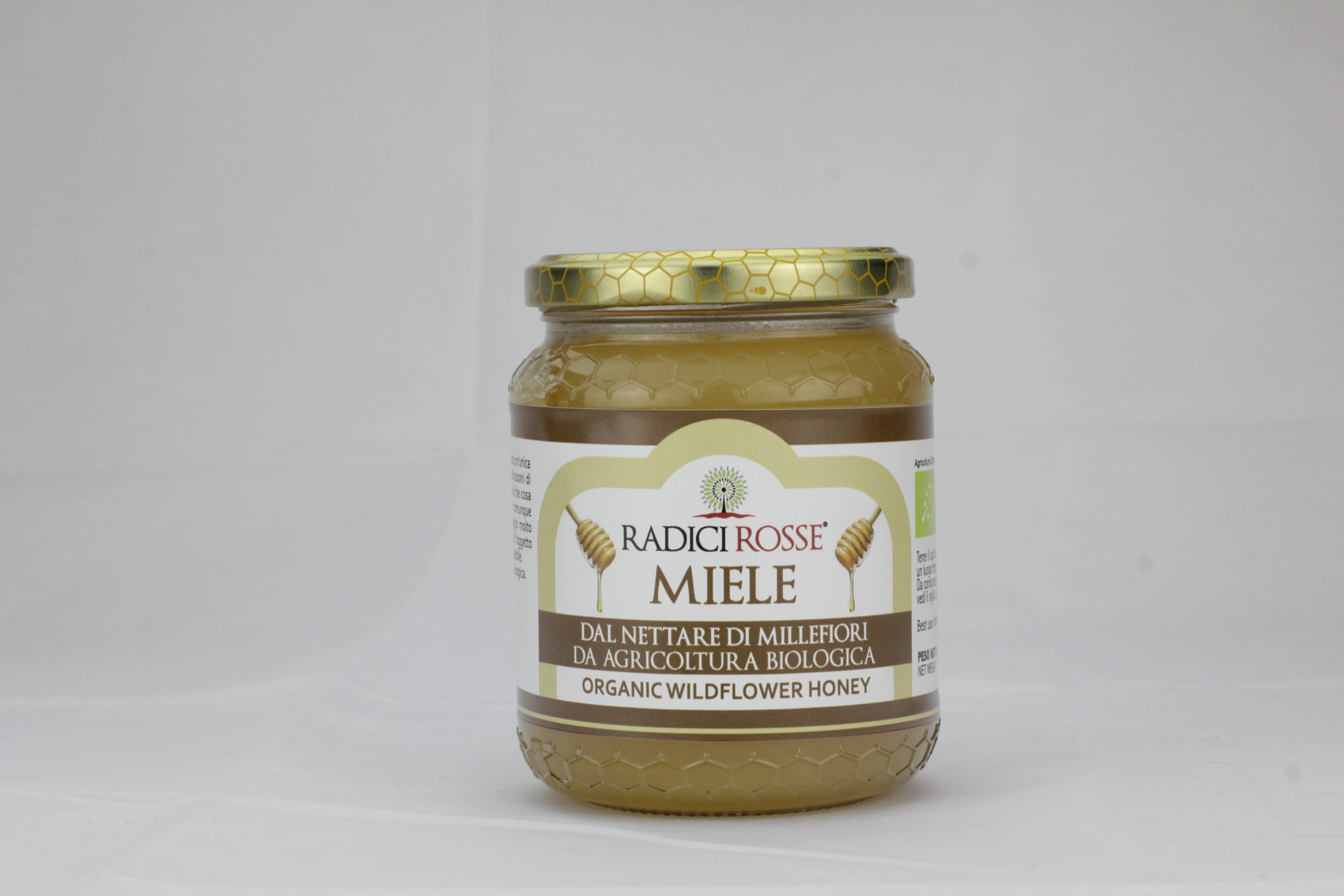 Radici Rosse - Wholesale Honey - Millefiori organic honey, 500 gr