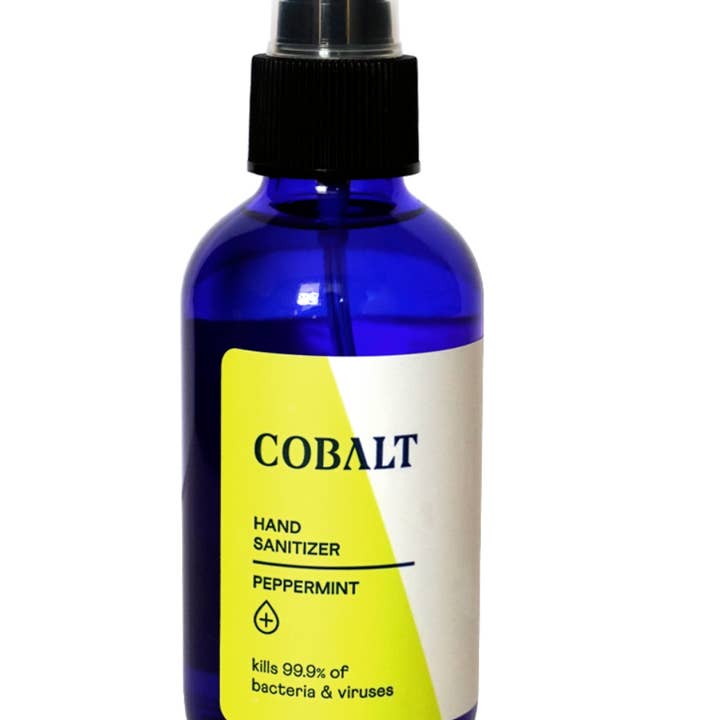Cobalt - Wholesale Hand Sanitizer - Peppermint Hand Sanitizer 100ml glass1