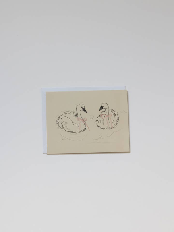 Swan Greeting Card for wholesale by Sumner Lane