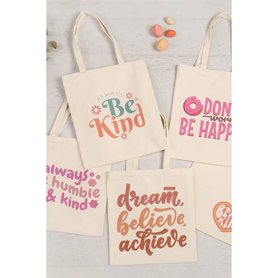 Polyester Canvas Sublimation Tote Bags