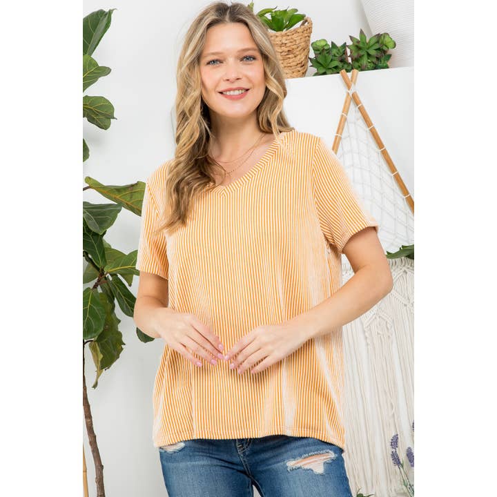 HAUT RAYÉ CÔTELÉ FLAMMÉ BICOLORE pour la vente par 1clique co.