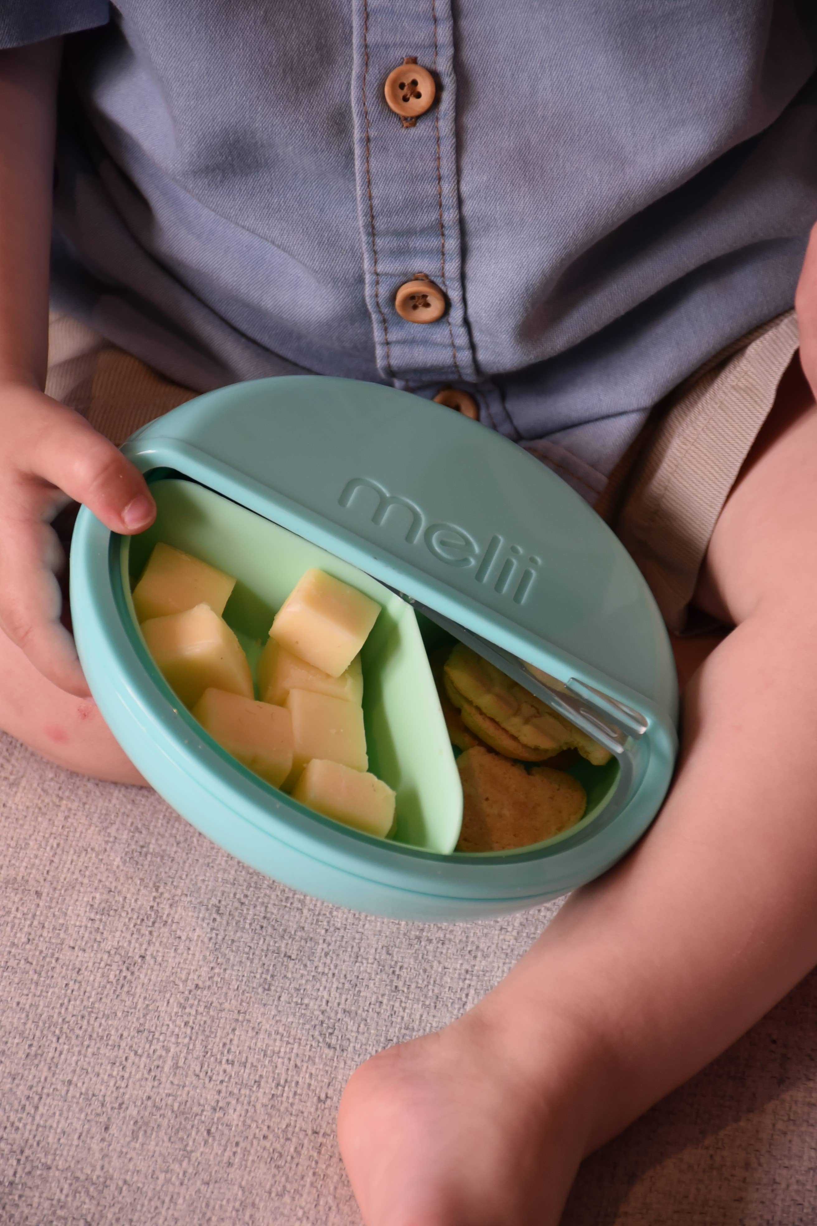 melii - Wholesale Snack Box - Kids & Baby - Spin Snack Container, Food Storage for Kids, 3 Compartments7