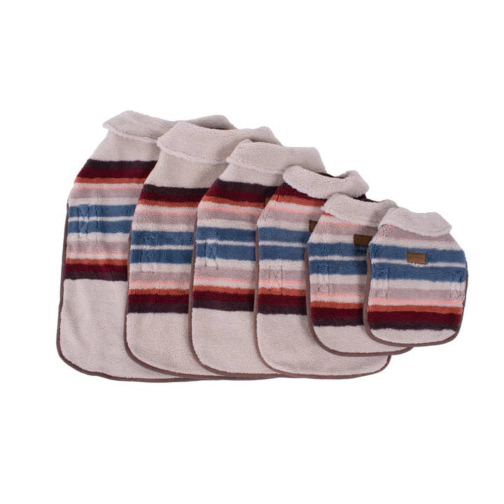 Carolina Pet Company - Wholesale Pet Coat - Dog - Pendleton Adjustable Berber Dog Coat - Serape Rosewood