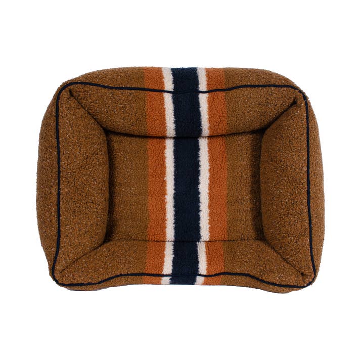 Carolina Pet Company - Wholesale Pet Bed - Dog - Shinola Pet Kuddle Bolster Style Dog Bed in Brown