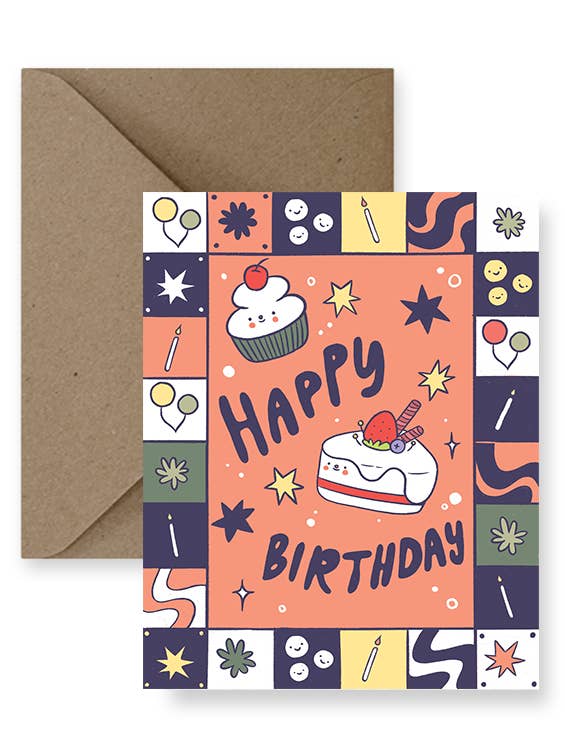 Um cartão de aniversário muito preenchido por atacado de IMPAPER