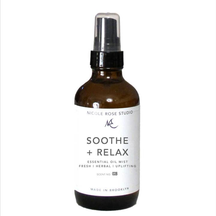 Soothe + Relax Essential Oil Mist for wholesale by Nicole Rose Studio