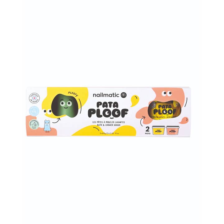 VICI Brands: Premier Design Kids Goods 🌍 - Wholesale Putty/Slime - Kids - Soap Dough Cleansing Modeling Clay PATAPLOOF Set of 2 Yellow & Orange plus PLOOFY Friend