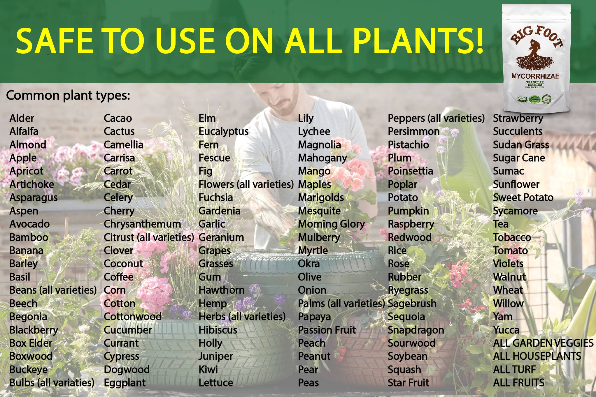 Big Foot Microbes - Wholesale Fertilizer - Big Foot Mycorrhizae Granular - The top-selling mycorrhizae5