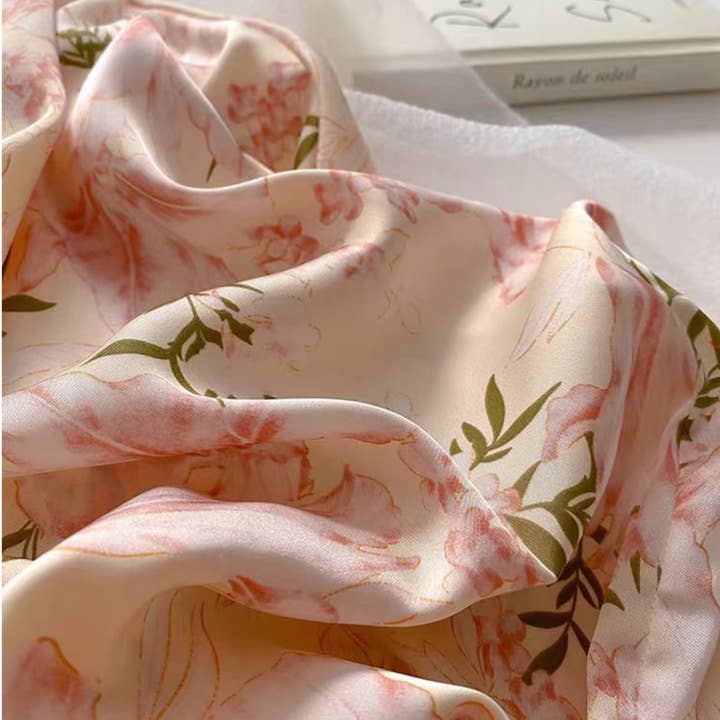 DrifWoo - Wholesale Lounge Romper - Women's - Floral Satin Pajama Set – Premium Ice Silk Feel with Pockets
