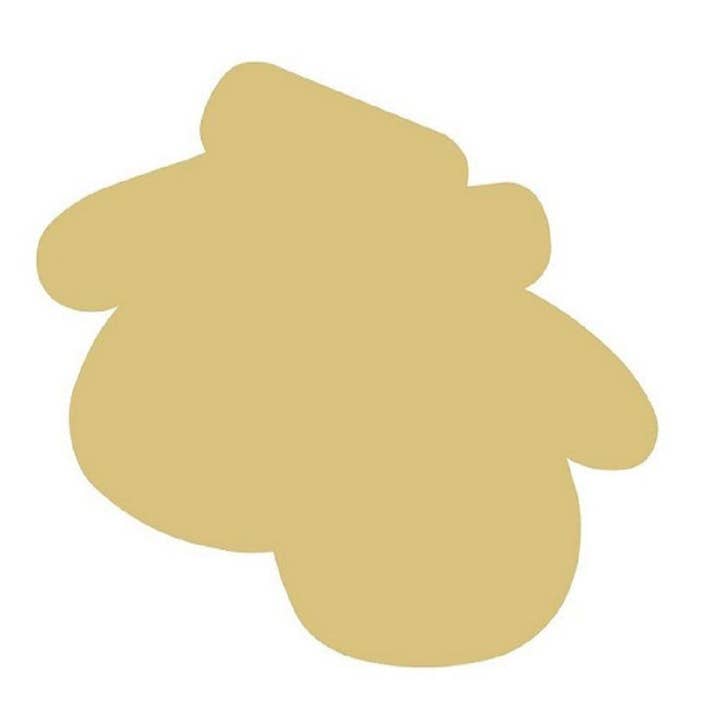 Mitten Unfinished Wood Cutout Style 2 for wholesale by Diverse Woodworking