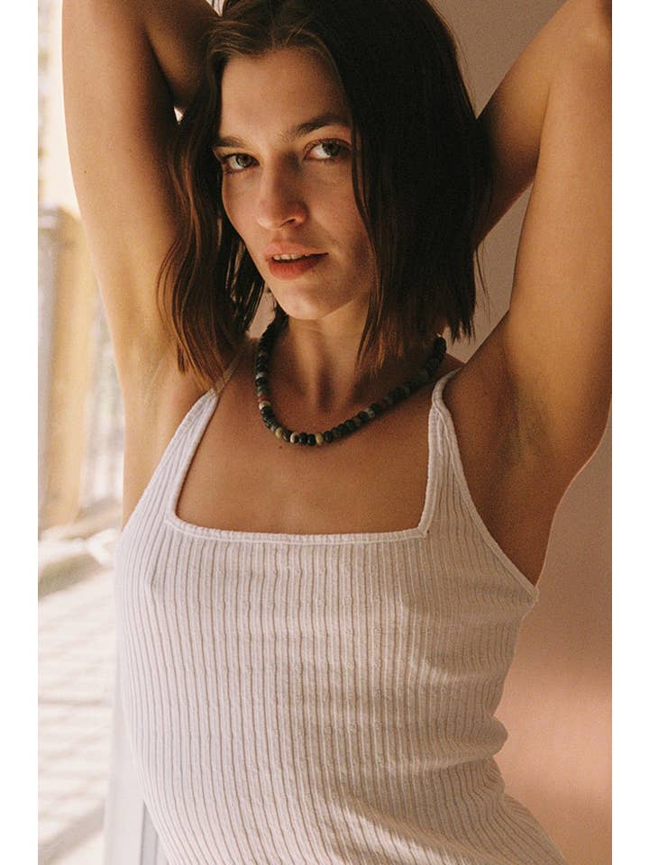 LA RELAXED - Wholesale Camisole - Women's - Pointelle Square Cami