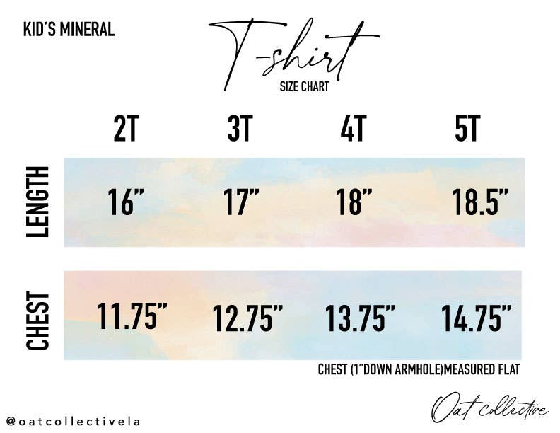 OAT COLLECTIVE - Wholesale Screen Printed T-Shirt - Kids - SMILEY FACE Toddler Washed Graphic Top6