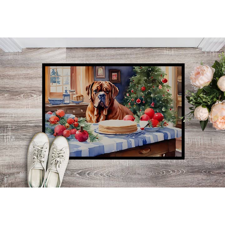 Dogue de Bordeaux julkakor dörrmatta 24x36 DAC3781 för wholesale av Caroline's Treasures
