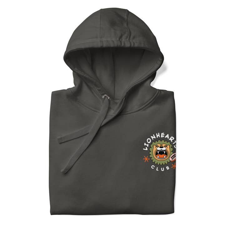 Club Lionhearts l Sweat à capuche unisexe pour la vente par Small Stitch