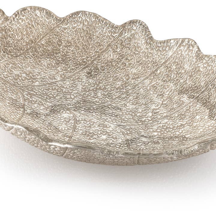 Madagascar Centrepiece cm.42 x 28 Beige Glitter Decoration for wholesale by IVV 1952