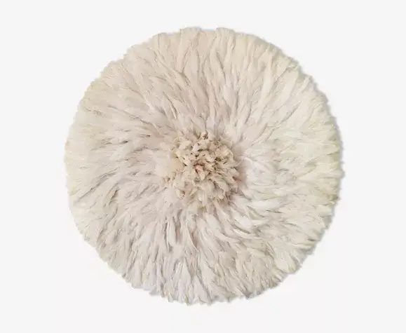 Juju hat world – Arte de parede dimensional/3D por atacado – Conjunto de chapéu em juju bege e creme para decoração de paredes interiores1