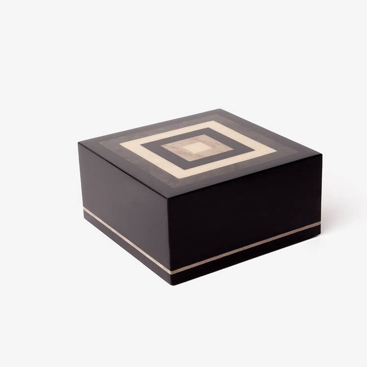 Modern Memorials - Wholesale Pet Urn/Keepsake Box - “Piazza” Italian Lacquered Wooden Pet Urn