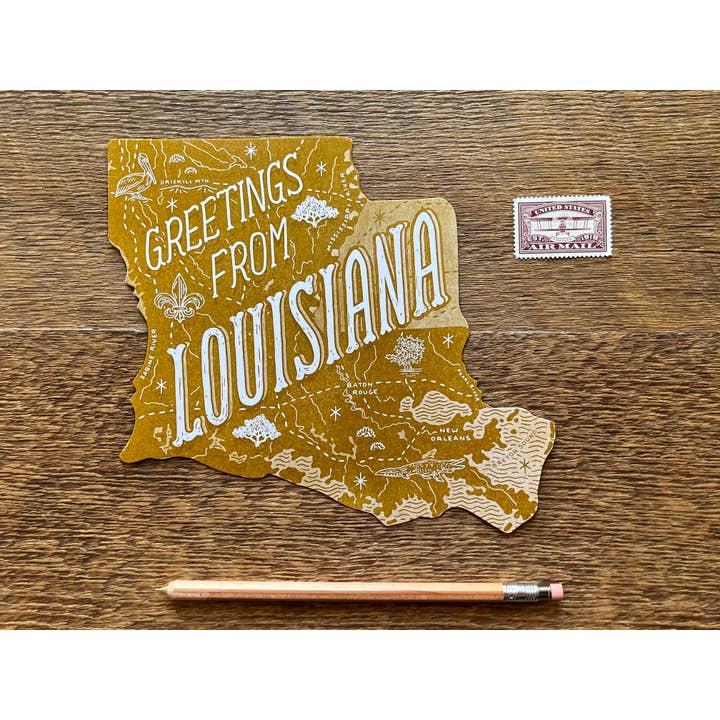 Noteworthy Paper & Press - Wholesale Postcard - Louisiana Postcard1