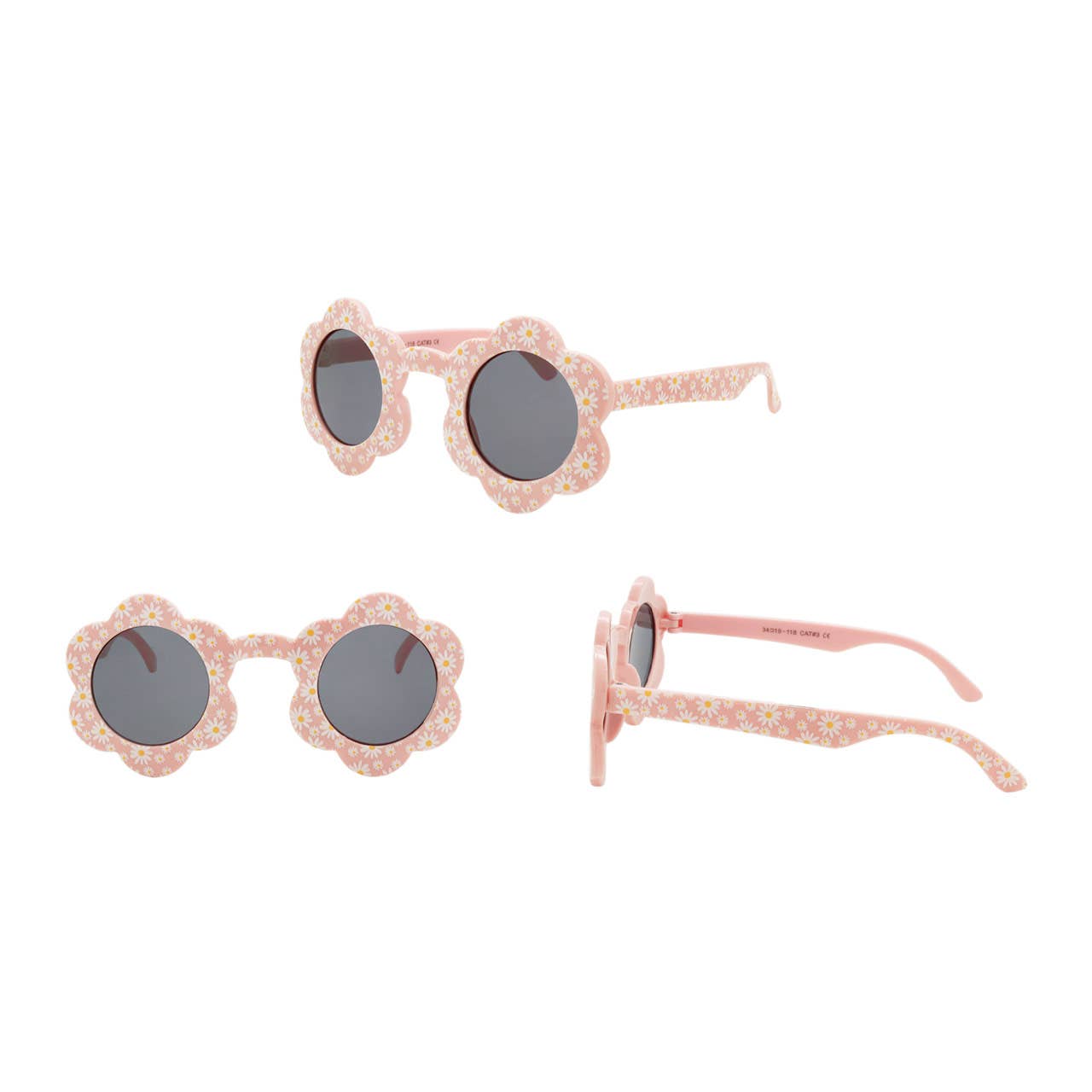 Shark Eyes, Inc - Venta al por mayor Gafas de sol - Niños - Gafas de sol redondas para niñas con sombrero de pescador, nuevas flores, lindas1