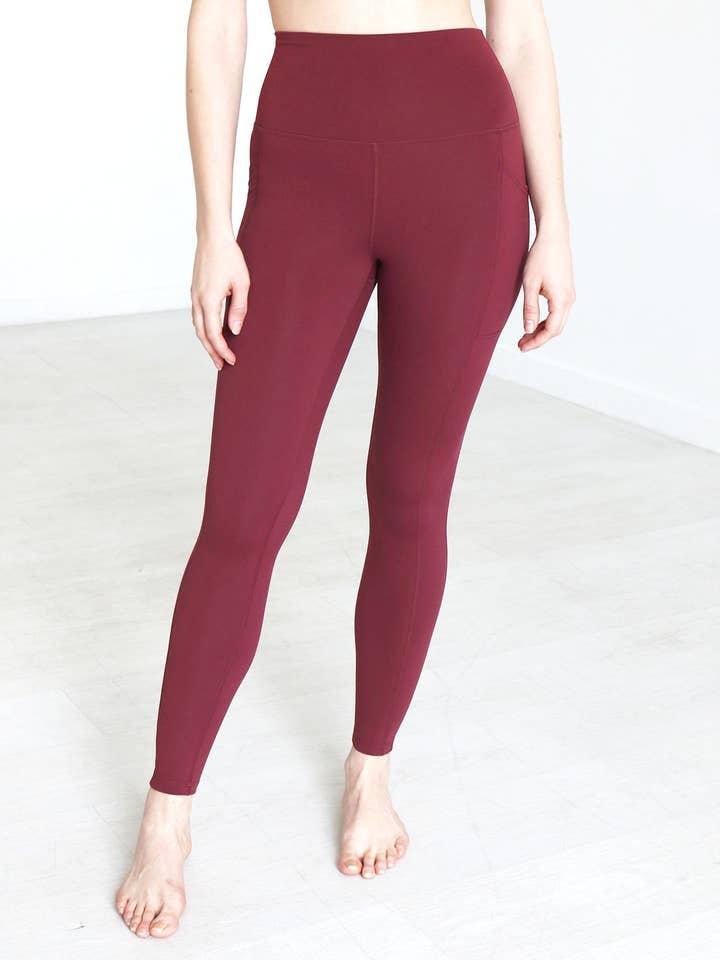 Best Squat Proof Pocket Leggings in Port for wholesale on Faire5