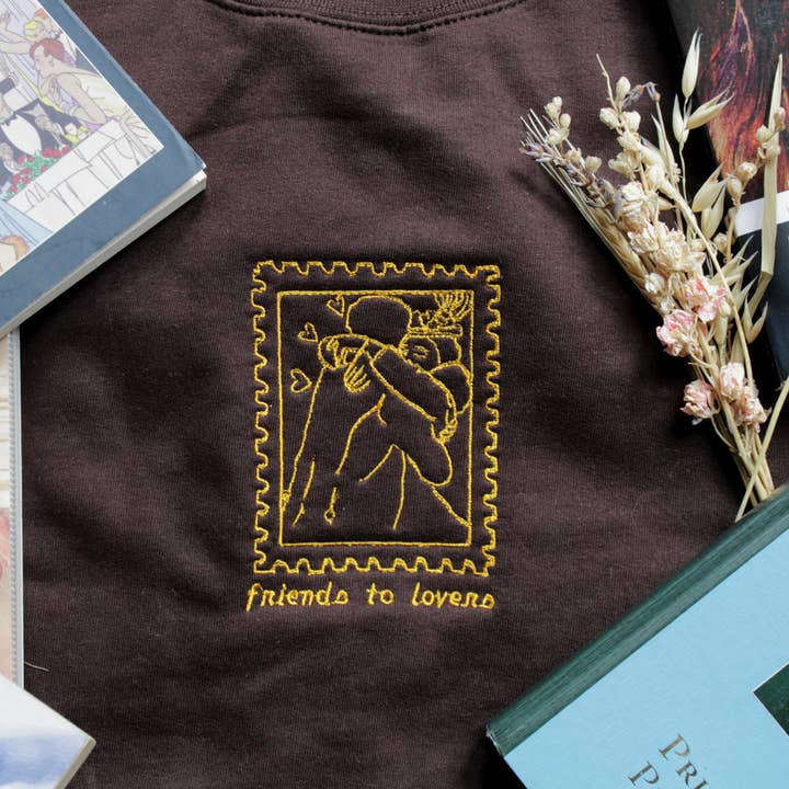 Friends to Lovers Sweatshirt- Books for wholesale by TheCliqueClothingCo
