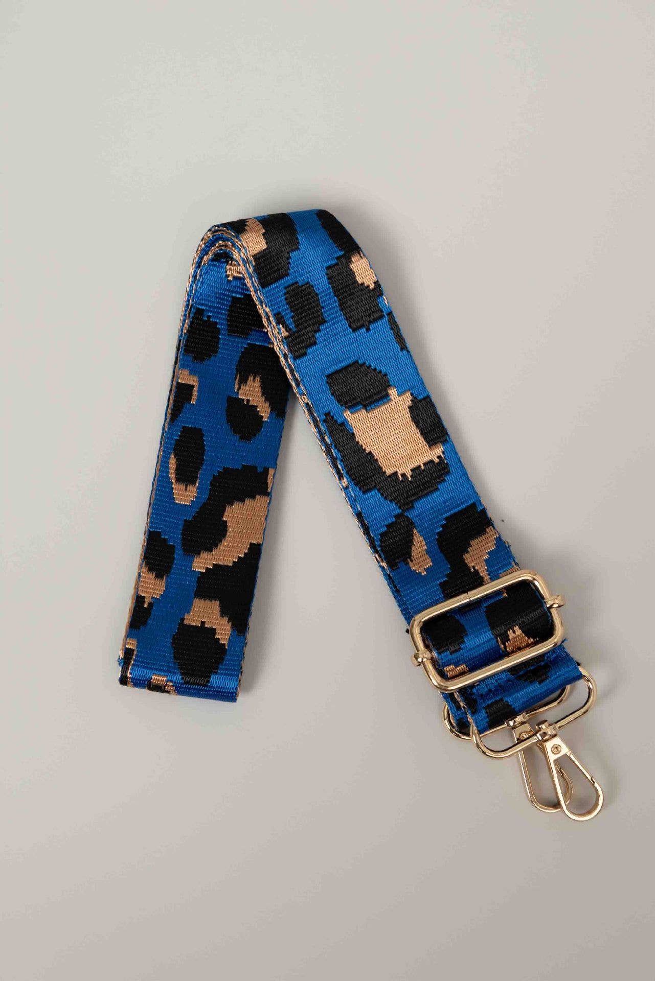 Pine Apparel - Wholesale Bag Strap - Women's - Metallic Cheetah Woven Adjustable Canvas Strap
4