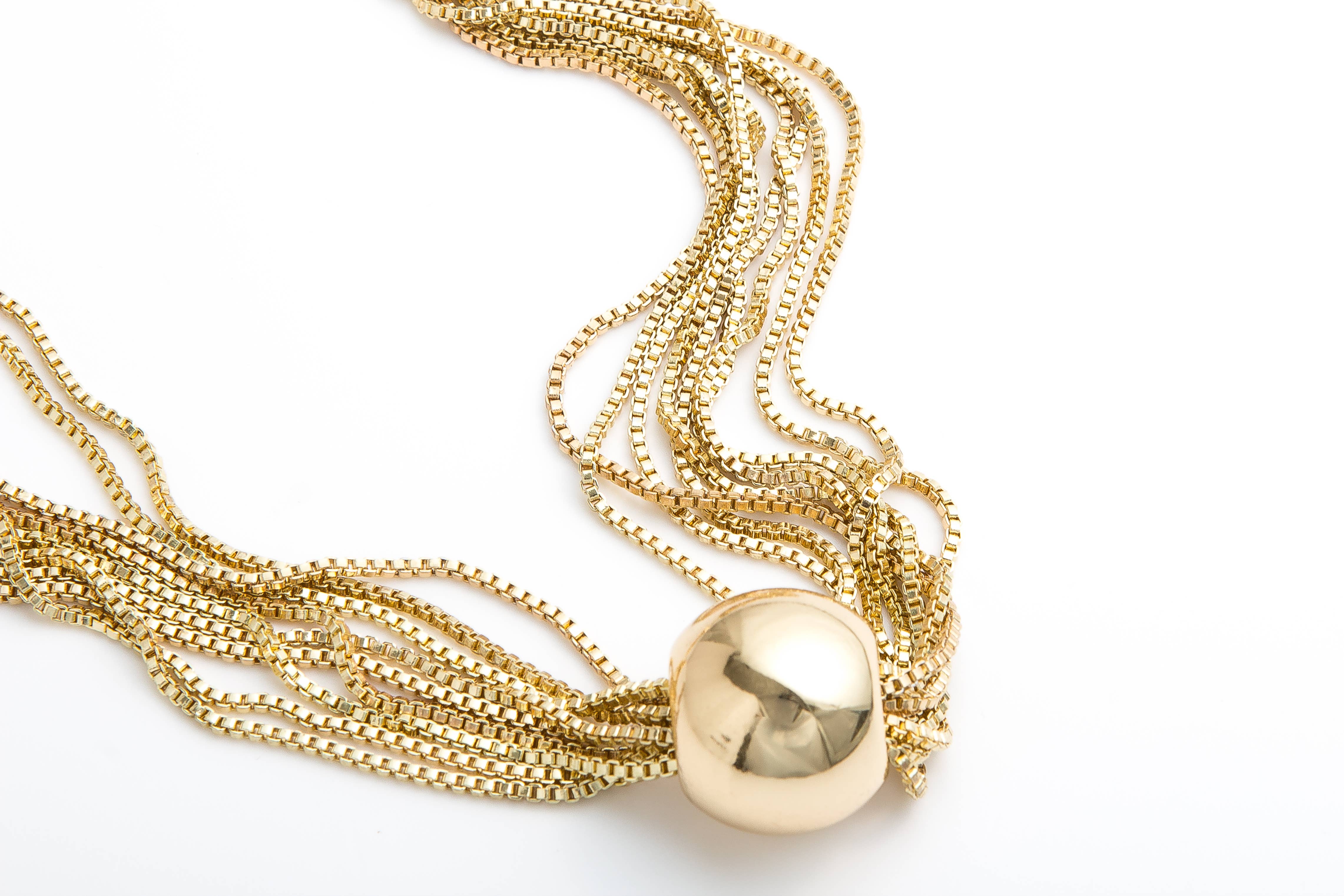 Accessoires by KHB - Wholesale Link & Chain Necklace - Short chain in gold1