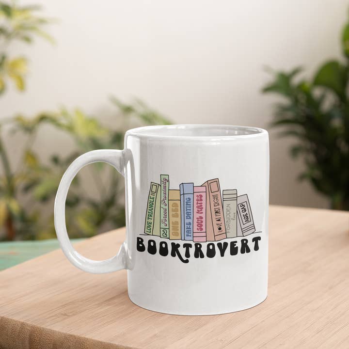 The Geek Boutique - Wholesale Coffee Mug - Booktrovert - Book Tropes - Ceramic Mug - 15 Oz1